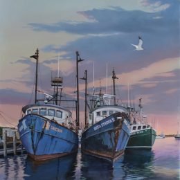 In Harbor, acrylic on birch panel      SOLD